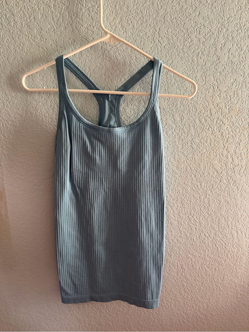 lululemon athletica Ribbed Racerback Tank - Dusty Blue Greenish